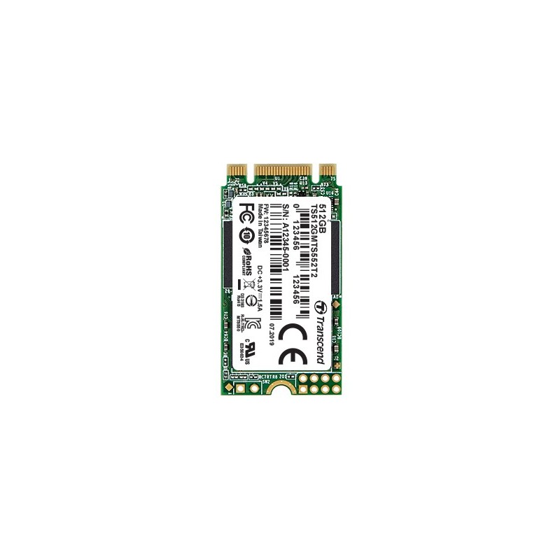 Transcend MTS552T2-I - SSD - 256 GB - intern - M.2 2242 (doppelseitig)